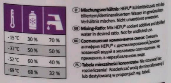 Antifreeze HEPU G12+ purple, concentrate, 1.5l Hepu P999-G12PLUS