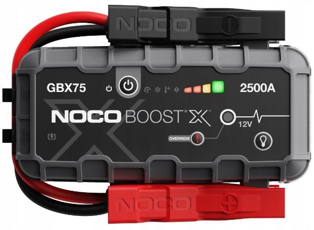 Noco GBX75 Starter NOCO BOOST X GBX75 12V 2500A, UltraSafe Lithium, USB Power Bank (8.5L petrol/6.5L diesel) GBX75