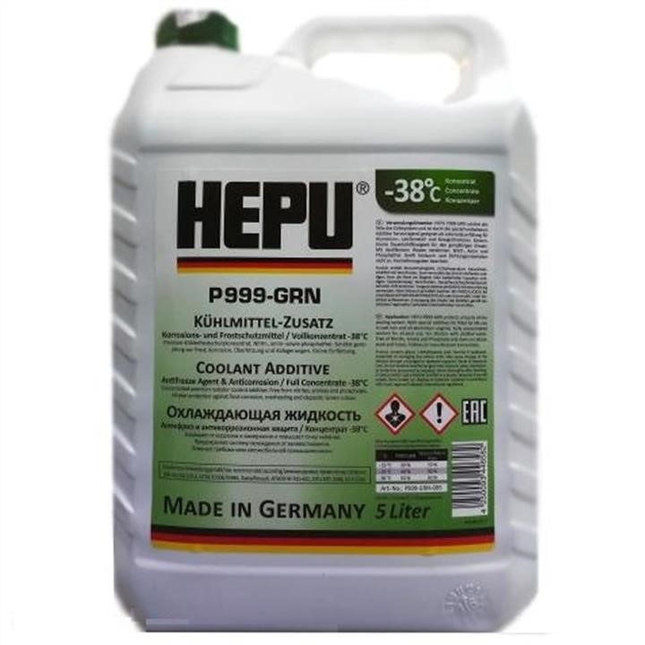 Hepu P900-RM11-GRN-005 Antifreeze HEPU G11 READY MIX GREEN green, ready for use -37, 5l P900RM11GRN005