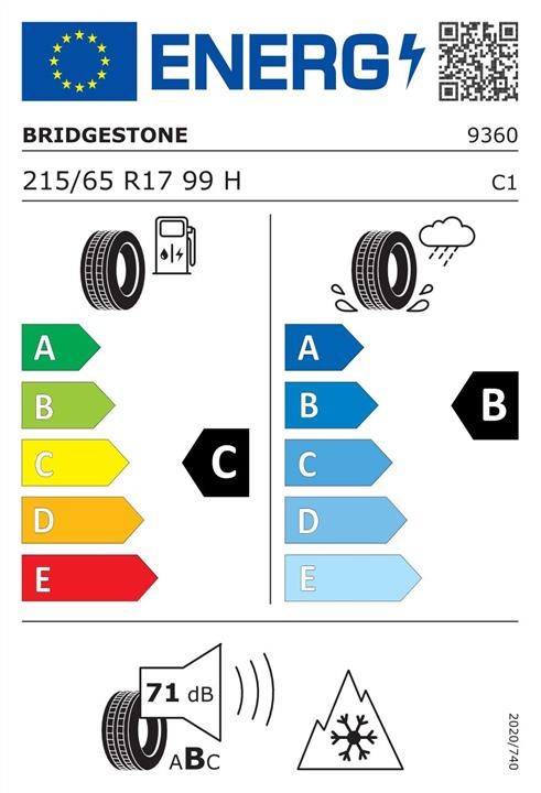Passenger Winter Tyre Bridgestone Blizzak LM001 215&#x2F;65 R17 99H Bridgestone PXR0213999
