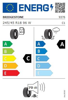 Passenger Summer Tyre Bridgestone Turanza T005 245/45 R18 96W Bridgestone 9376