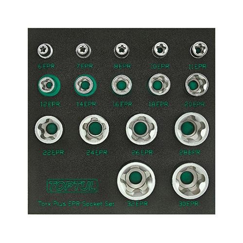 GABF1601 Toptul Torx Plus socket set