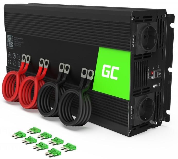 Green Cell INV15 Voltage converter (inverter) Green Cell 12V to 230V 3000W/6000W Pure sine wave INV15