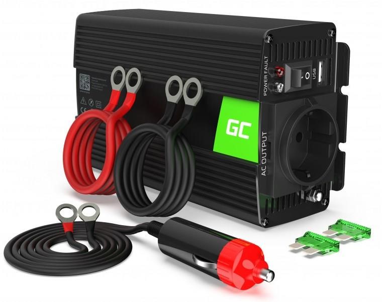 Green Cell INV16 Voltage converter (inverter) Green Cell 12V to 230V 500W/1000W Pure sine wave INV16