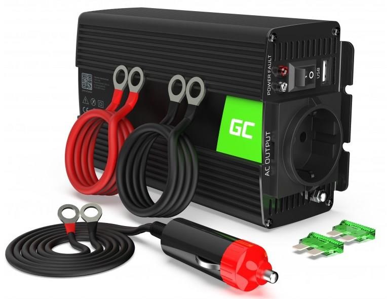 Green Cell INV17 Voltage converter (inverter) Green Cell 24V to 230V 500W/1000W Pure sine wave INV17