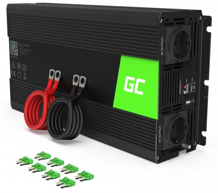 Green Cell INV19 Voltage converter (inverter) Green Cell 24V to 230V 1500W/3000W Pure sine wave INV19