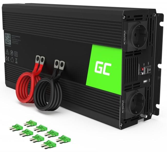 Green Cell INV24 Voltage converter (inverter) Green Cell 24V to 230V 1500W/3000W Modified sine wave INV24