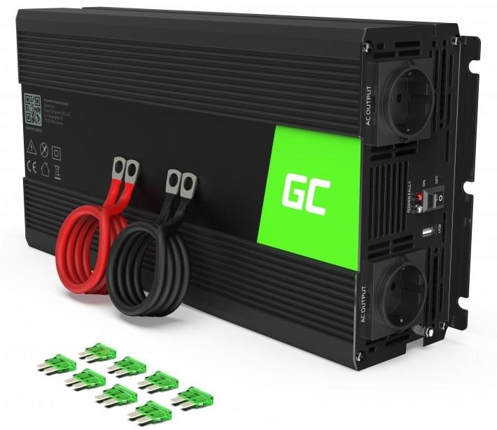 Green Cell INV25 Voltage converter (inverter) Green Cell 12V to 230V 1500W/3000W Modified sine wave INV25