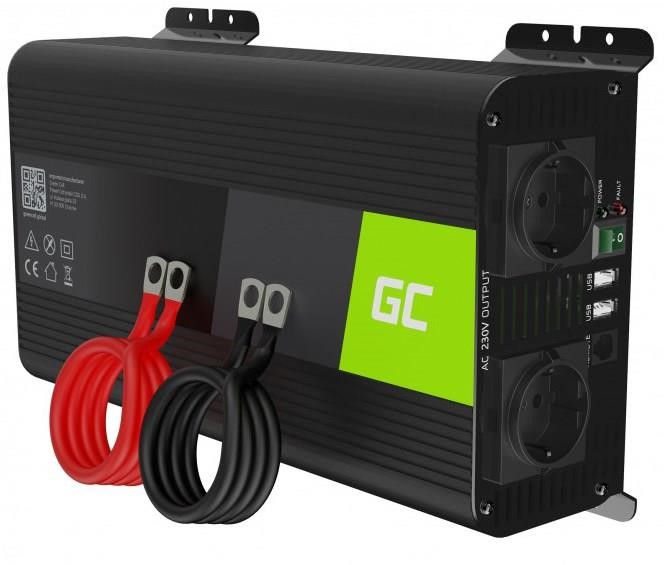 Green Cell INVGC09 Voltage converter (inverter) Green Cell PRO 12V to 230V 1000W/2000W Pure sine wave INVGC09