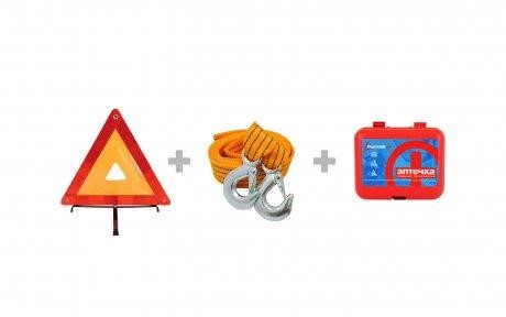 Poputchik 33-003-IS Motorist's set Poputchik "First aid" Cable + First aid kit + Sign 33003IS