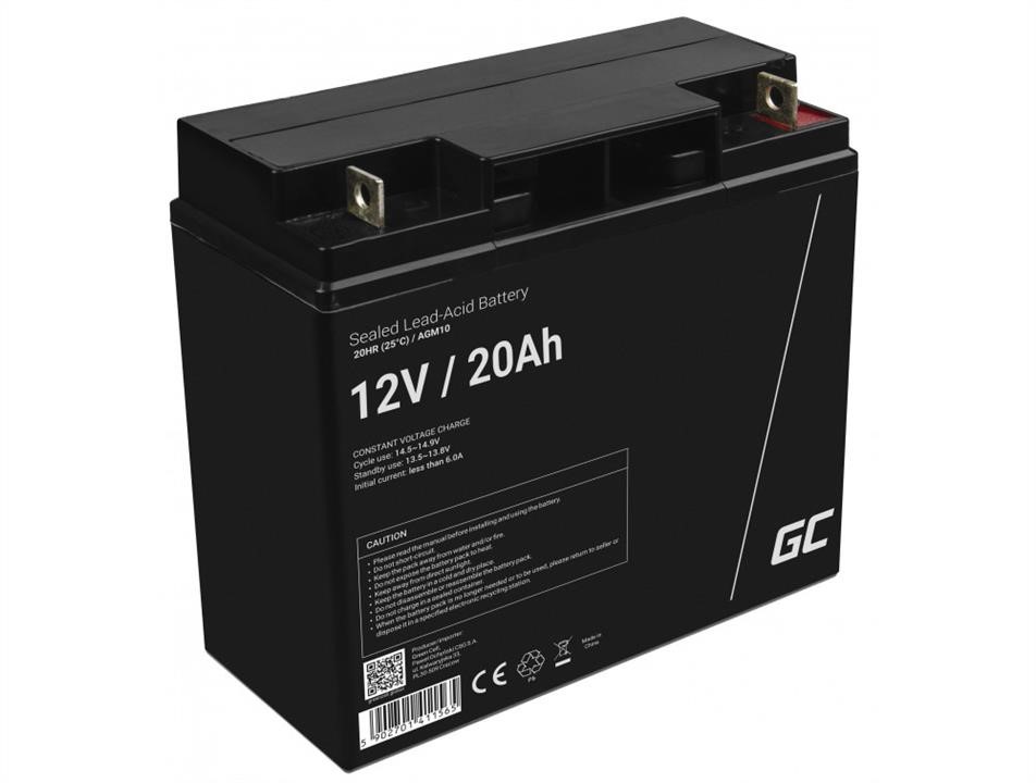 Green Cell AGM10 AGM VRLA 12V 20Ah maintenance free battery for lawnmower, scooter, boat, wheelchair AGM10
