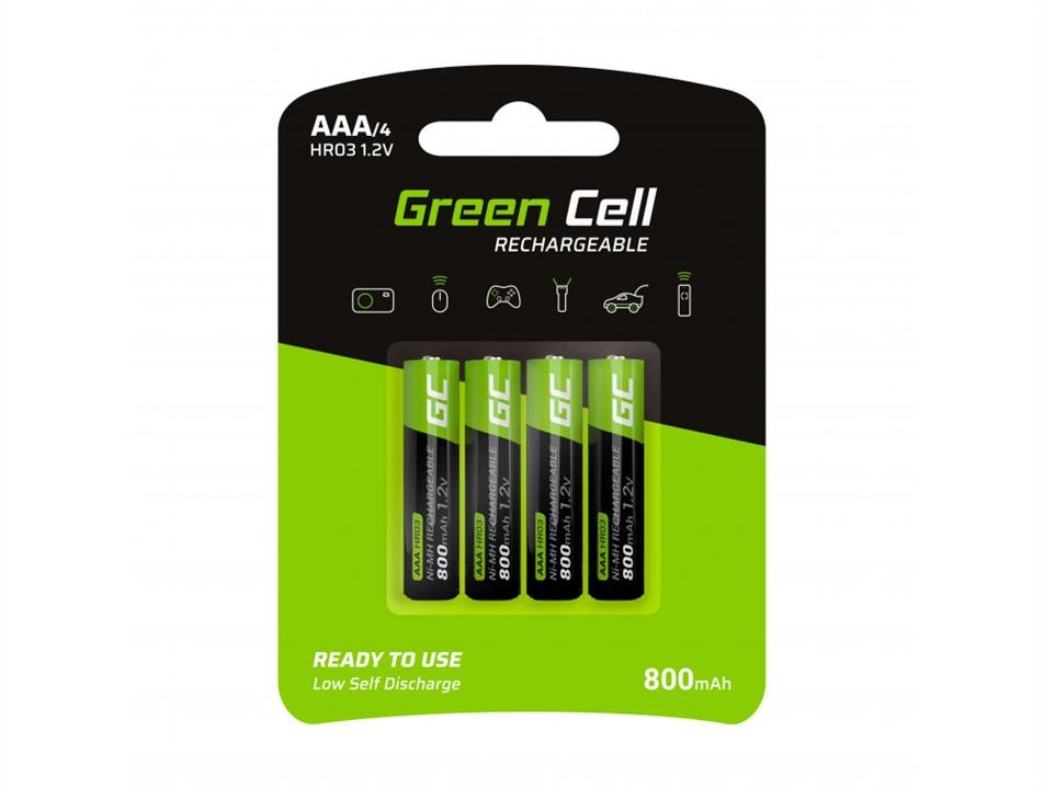 Green Cell GR04 Rechargeable batteries 4x AAA HR03 800mAh GR04