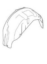 86811G6700 Hyundai/Kia Fender liner front left