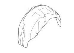 86811H0000 Hyundai/Kia Fender liner front left