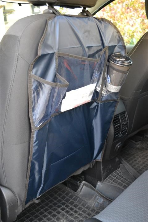 Poputchik 16-028 Protective cape on the back of a car seat with pockets 16028