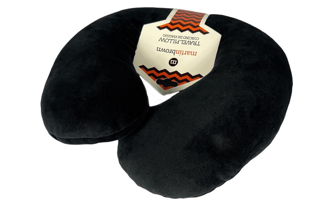 Travel headrest pillow 30x30 cm, black Martin Brown 79003B-IS
