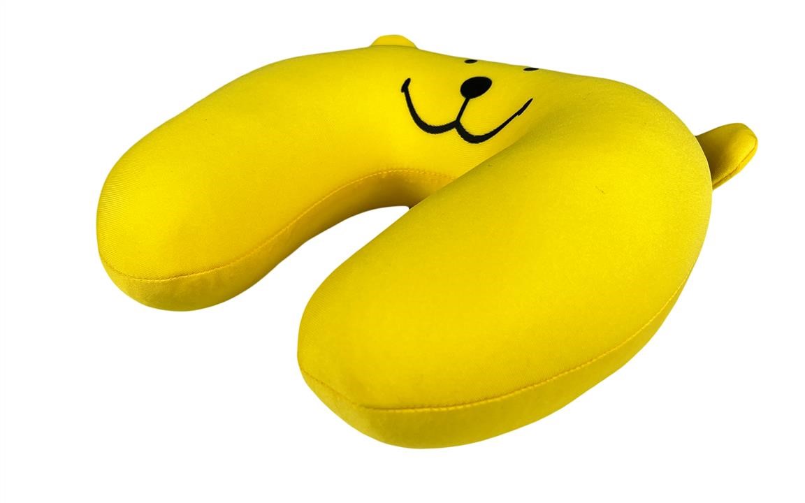 Travel headrest pillow for kids 24x24 cm, yellow Martin Brown 79001Y-IS