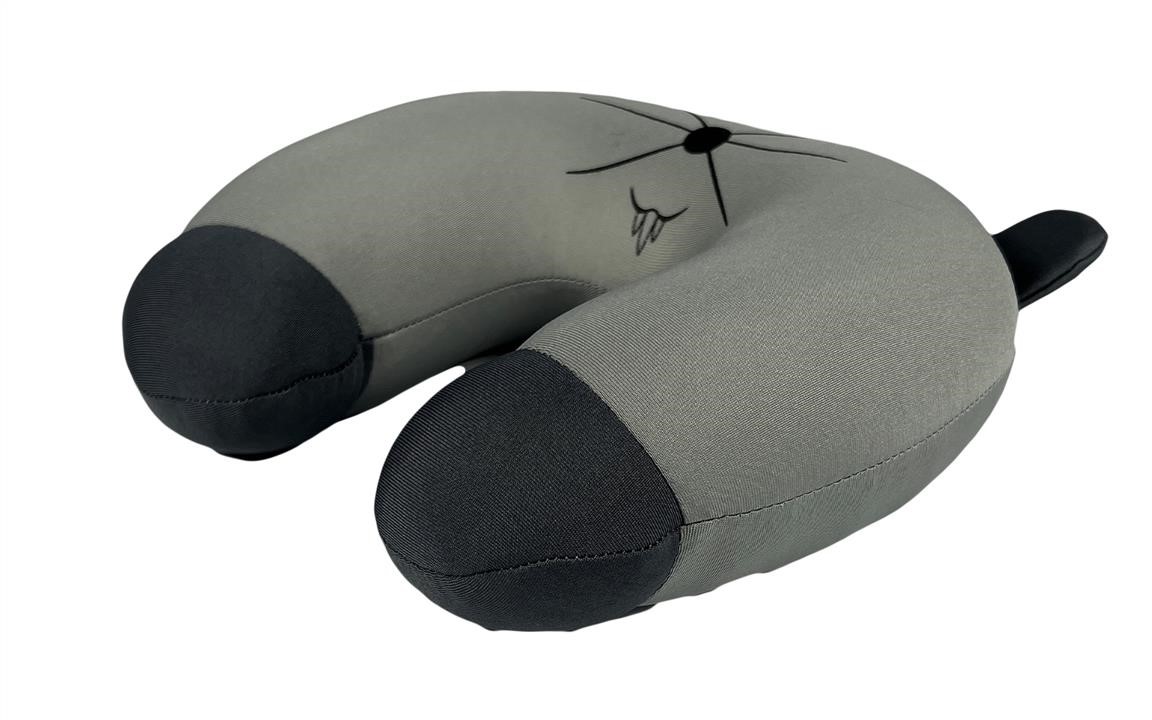 Travel headrest pillow for kids 24x24 cm, grey Martin Brown 79001G-IS