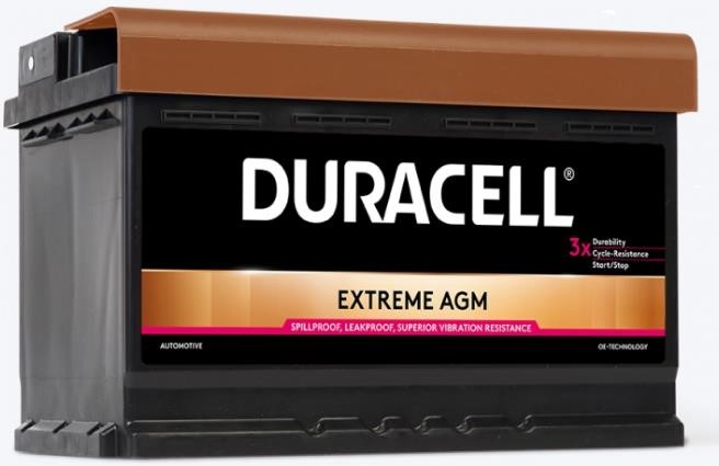 Duracell DE 70 AGM Battery Duracell Extreme AGM 12V 70AH 720A(EN) R+ DE70AGM