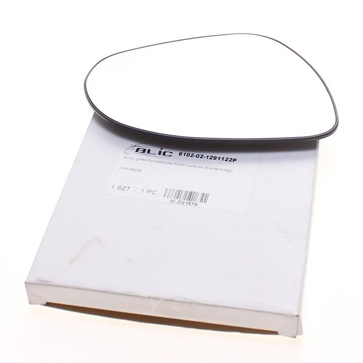 Wing mirror glass Heated Blic 6102-02-1291122P