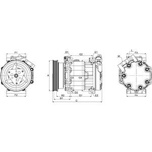 Cargo Compressor, air conditioning – price 1389 PLN