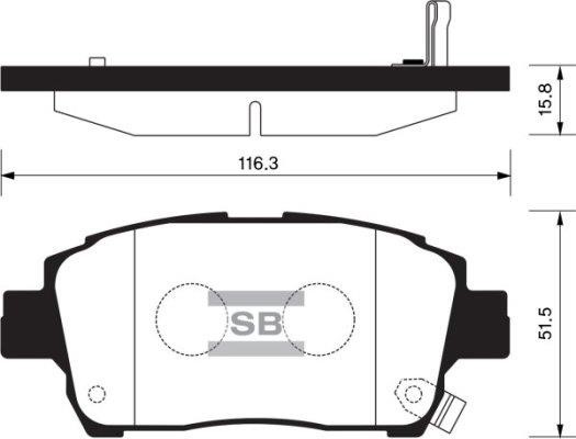 FI.BA filter FBP1244 Brake Pad Set, disc brake FBP1244