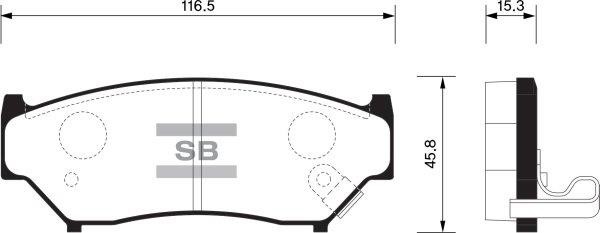 FI.BA filter FBP1584 Brake Pad Set, disc brake FBP1584