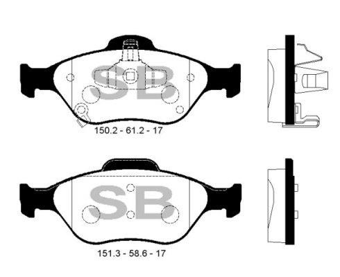 FI.BA filter FBP1631 Brake Pad Set, disc brake FBP1631
