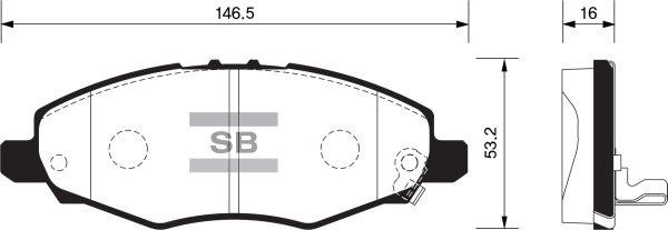 FI.BA filter FBP1412 Brake Pad Set, disc brake FBP1412
