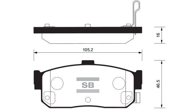 FI.BA filter FBP1107-R Brake Pad Set, disc brake FBP1107R