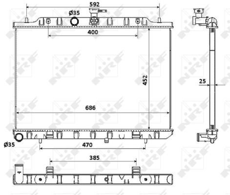 Wilmink Group WG1722711 Radiator, engine cooling WG1722711