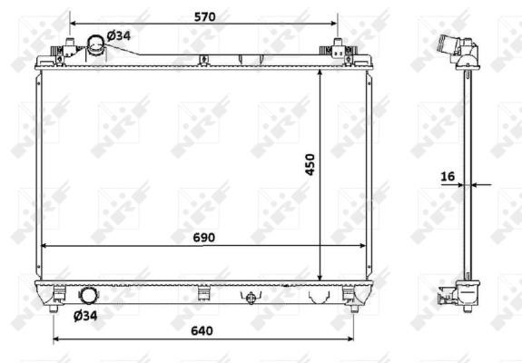 Wilmink Group WG1722715 Radiator, engine cooling WG1722715