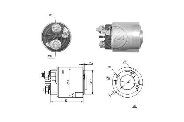 Wilmink Group WG1776561 Solenoid switch, starter WG1776561