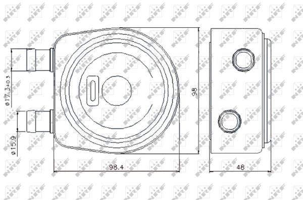 Oil cooler Wilmink Group WG1719988