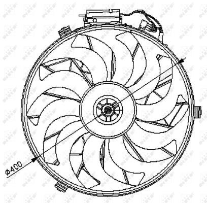 Wilmink Group WG1720130 Hub, engine cooling fan wheel WG1720130