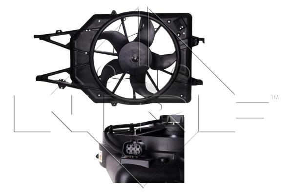 Wilmink Group WG1720136 Hub, engine cooling fan wheel WG1720136