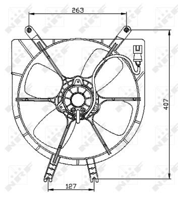Wilmink Group WG1720144 Hub, engine cooling fan wheel WG1720144