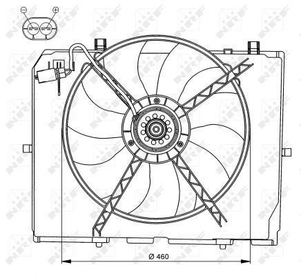 Wilmink Group WG1720166 Hub, engine cooling fan wheel WG1720166