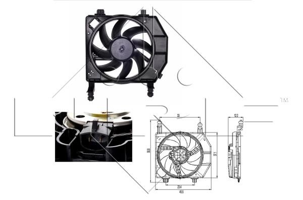 Wilmink Group WG1720234 Hub, engine cooling fan wheel WG1720234