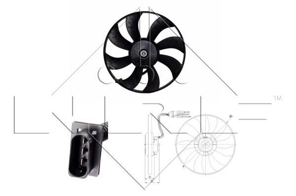 Wilmink Group WG1720370 Hub, engine cooling fan wheel WG1720370