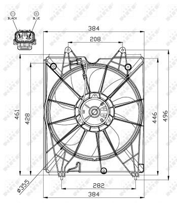 Wilmink Group WG1720514 Hub, engine cooling fan wheel WG1720514