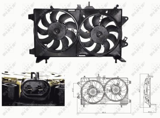 Wilmink Group WG1720616 Hub, engine cooling fan wheel WG1720616