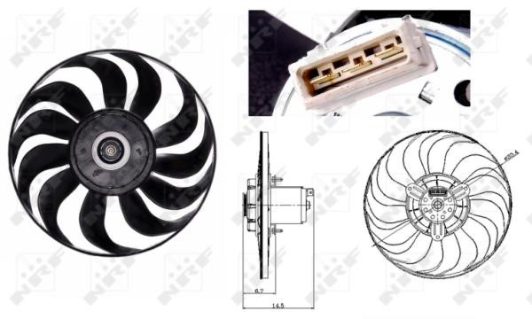 Wilmink Group WG1720637 Hub, engine cooling fan wheel WG1720637