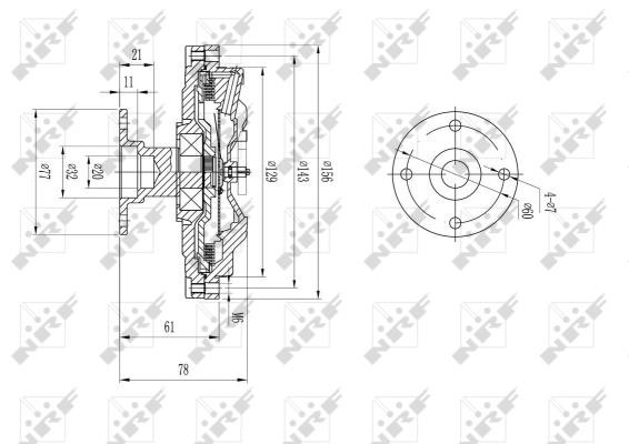 Wilmink Group WG1720972 Viscous coupling assembly WG1720972