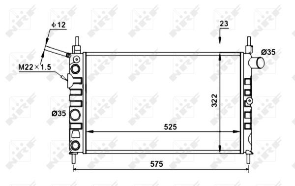 Wilmink Group WG1721845 Radiator, engine cooling WG1721845