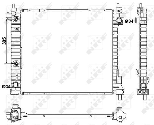 Wilmink Group WG1721989 Radiator, engine cooling WG1721989