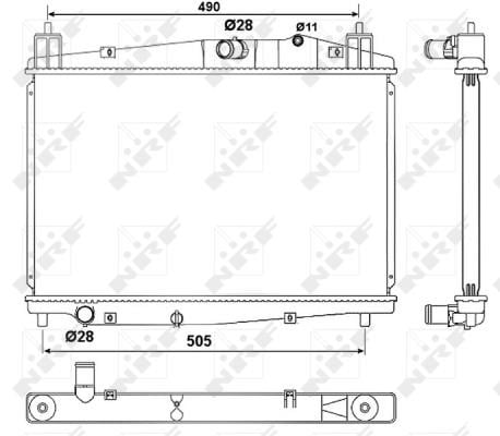 Wilmink Group WG1722002 Radiator, engine cooling WG1722002