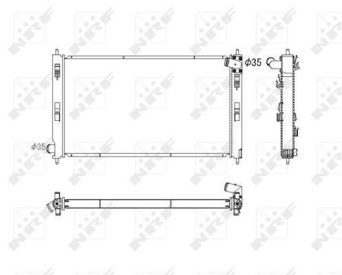 Wilmink Group WG1722572 Radiator, engine cooling WG1722572