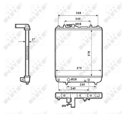 Wilmink Group WG1722632 Radiator, engine cooling WG1722632