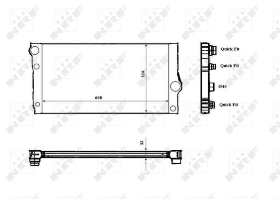 Wilmink Group WG1722625 Radiator, engine cooling WG1722625